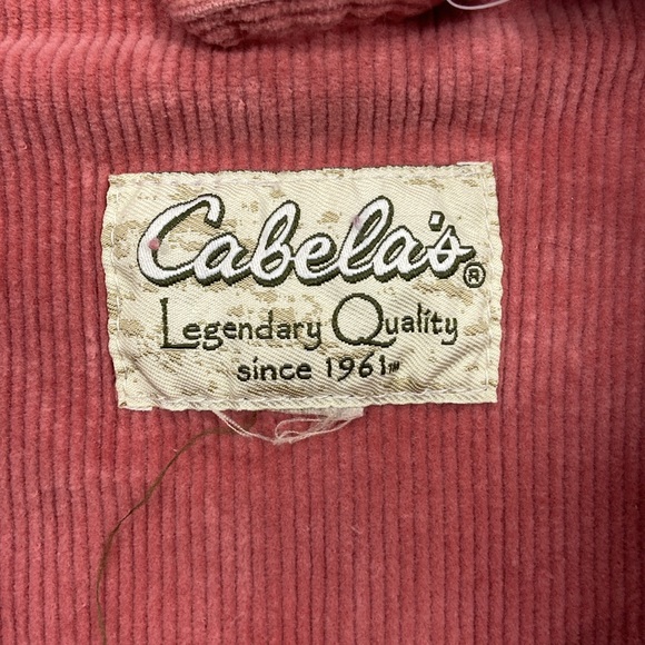 Cabelas Pink Corduroy Zip Up - M - Picture 4 of 4